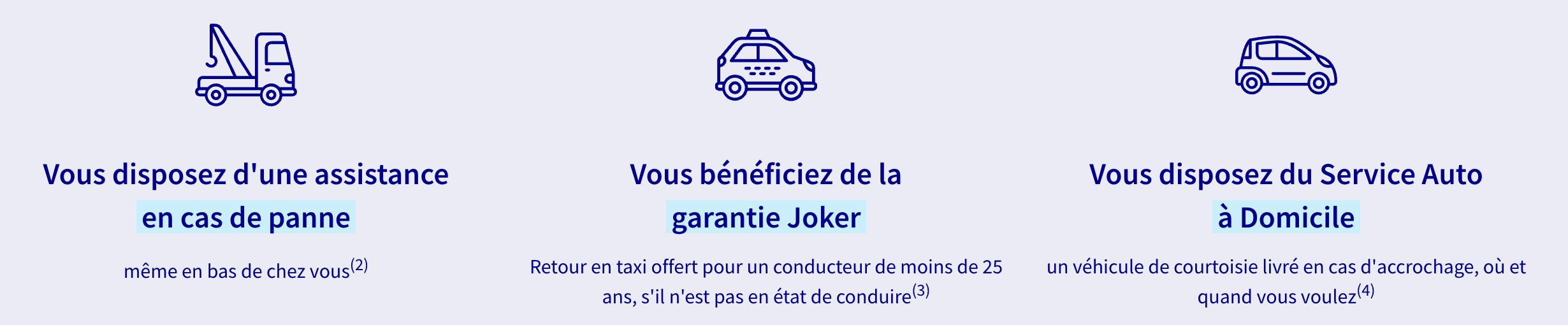 garanties du contrat assurance auto axa
