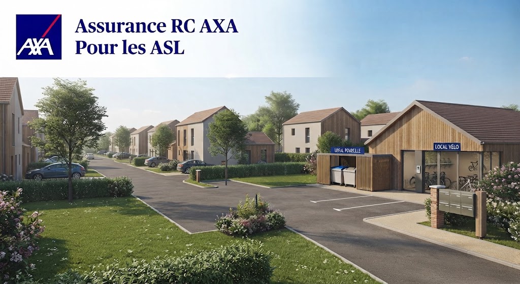 Voirie privée et espaces verts d'un lotissement pavillonnaire géré par une ASL