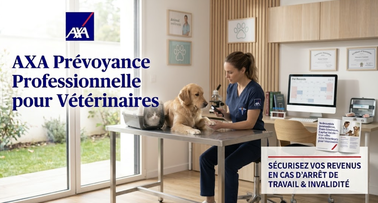 Vétérinaire libéral protégé par une prévoyance AXA complémentaire à la CARPV