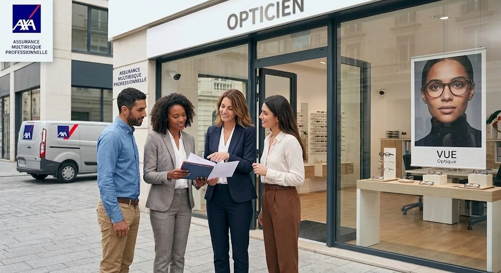 Local professionnel protégé par une assurance multirisque professionnelle AXA
