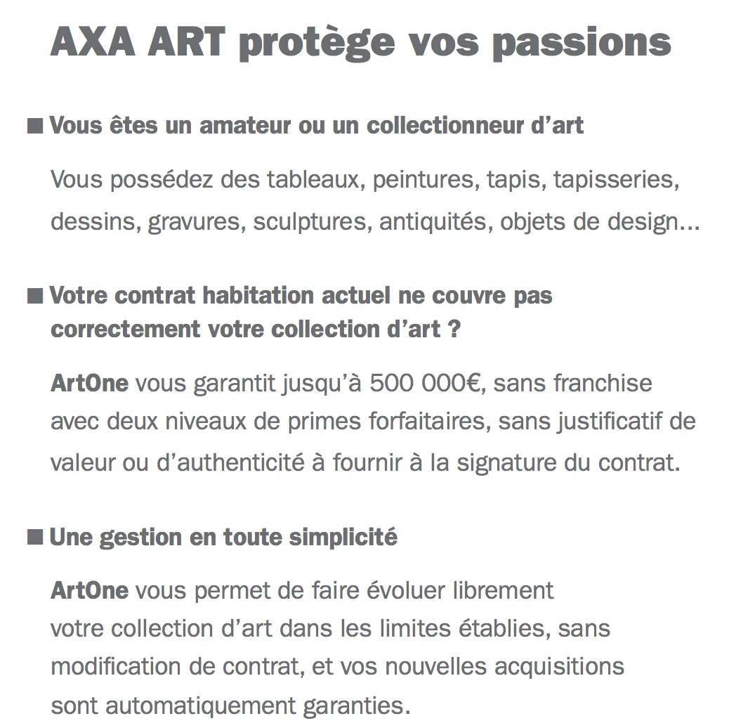 AXA Art protège vos passions : assurance pour amateurs et collectionneurs d'art